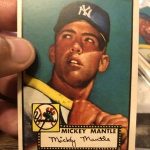 1952 rookie card Mickey Mantle (Rp)